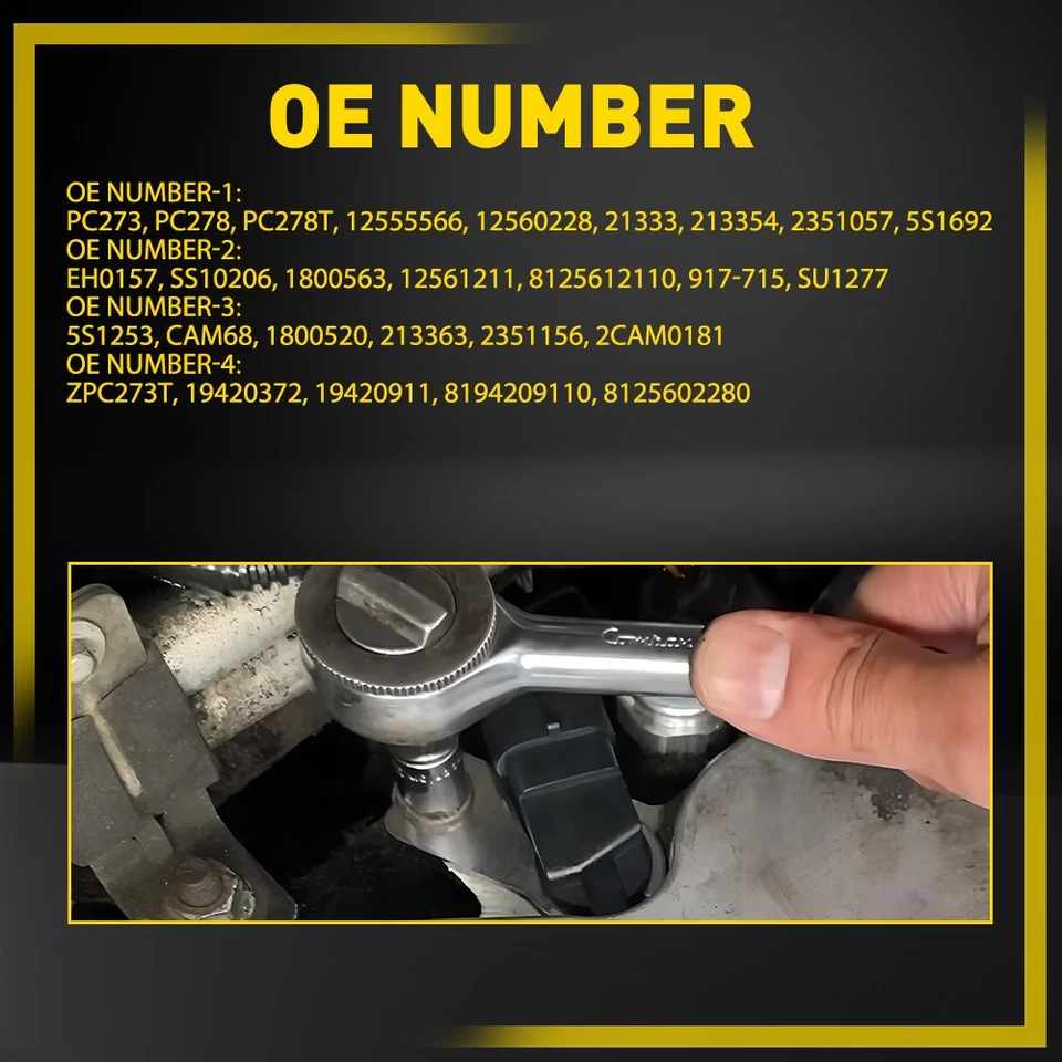 Camshaft & Crankshaft Position Sensor For Chevy Silverado 1500/GMC 5.3L 6.0L - Image 3 of 4