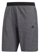 BRAND NEW Men's Adidas Aeroready AXIS Knit Woven Shorts DZ6159 Grey SIZE MEDIUM