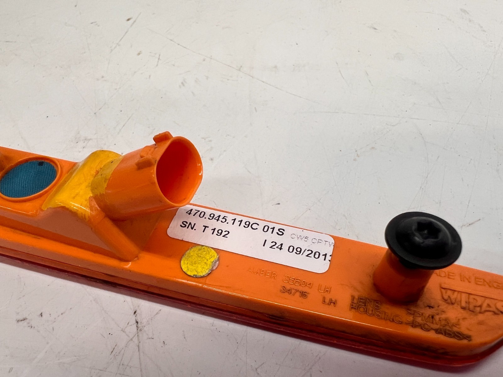LAMBORGHINI AVENTADOR FRONT DRIVER LEFT SIDE LH MARKER LIGHT OEM 470945119C