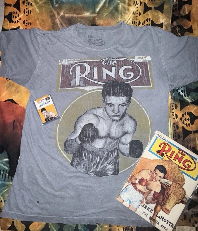 Jake LaMotta Vintage Collection Set Boxing Icon Memorabilia Trio Raging Bull Era