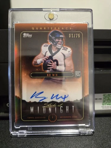 !01/75! 2024 Topps Midnight BO NIX Stroke of Midnight Rookie Auto Orange Dusk