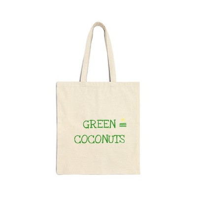 ''Green Coconuts'' Canvas Tote Bag, Eco Market