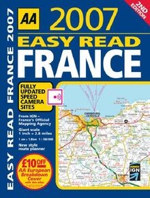AA Easy Read France 2007 (AA Atlases) von AA Publishing | Buch | Zustand gut