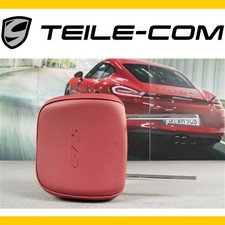 ORIG. Porsche Macan GTS 95B.1 Head rest/GTS logo/smooth leather Carrera red