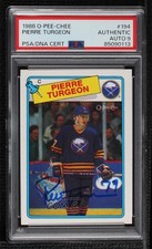 PSA/DNA 1988-89 O-Pee-Chee Pierre Turgeon #194 Certified Authentic Auto HOF w5p