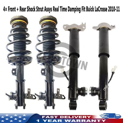 4× Front Rear Shock Strut Assembly Real Time Damping Fit Buick LaCrosse 2010-11