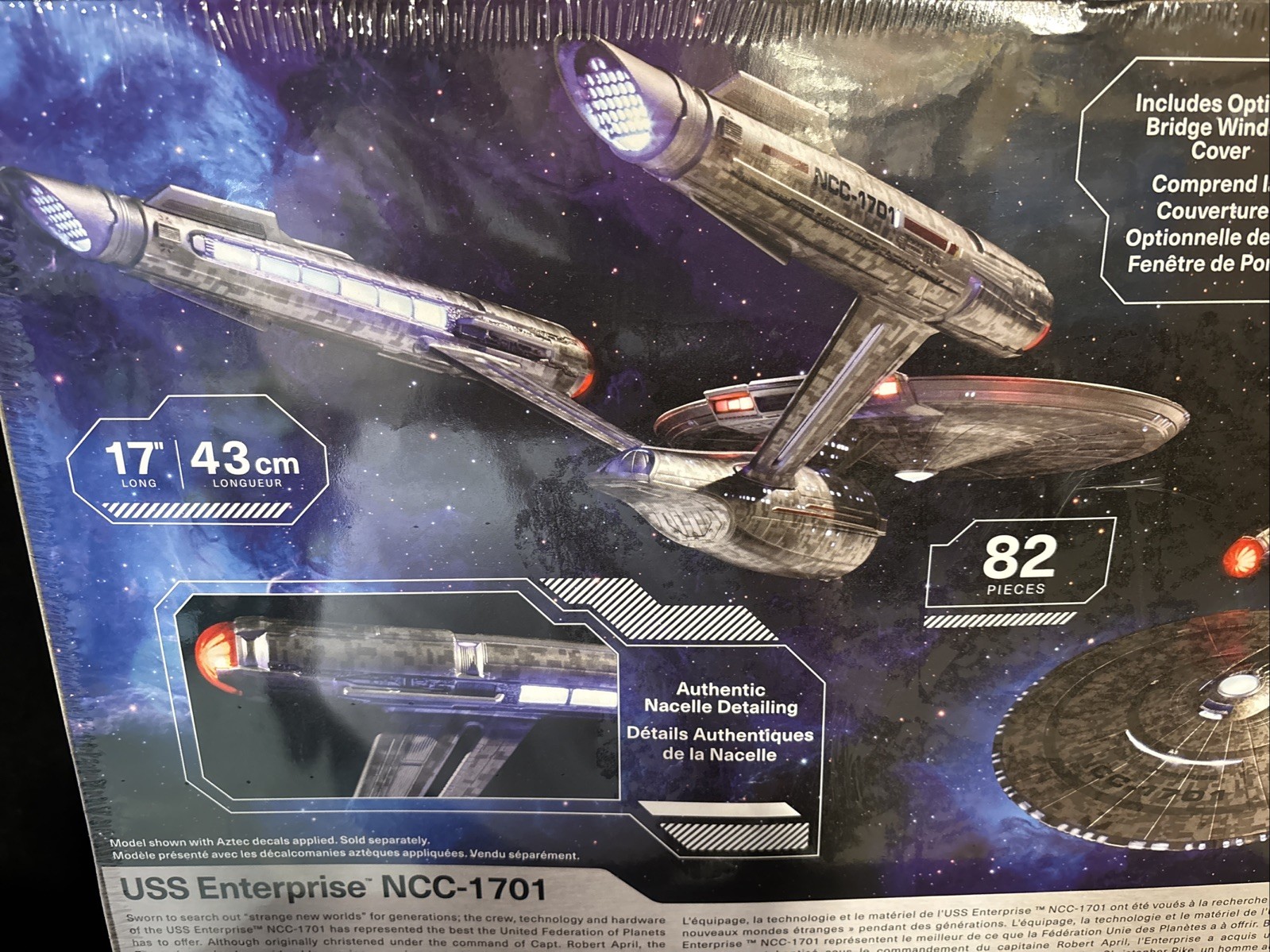 POLAR LIGHTS 999M STAR TREK STRANGE NEW WORLDS- USS ENTERPRISE MODEL ...
