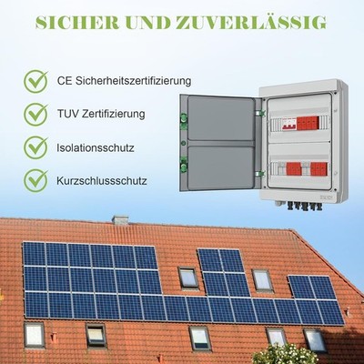 Solar Anschlusskasten Photovoltaik 1000V Überspannungsschutz 1/2/3/4-strings