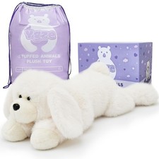 Weighted Dog Stuffed Animal Realistic Weighted Puppy Plush 24 Inch, 4 lbs L...