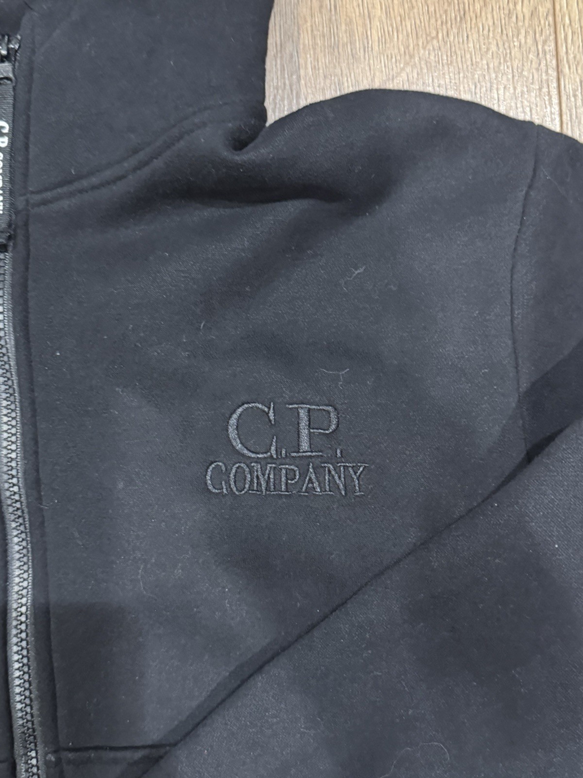 C.P. Company Boys Black Zip Up Jumper Size L image 5