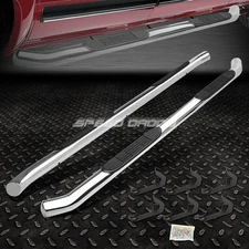 FOR 07-19 SILVERADO/SIERRA CREW CAB CHROME 3" SIDE STEP NERF BAR RUNNING BOARD