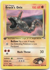 Brock's Onix (69) Common Gym Heroes G1 Fighting 1st Edition 069/132 2000 NM on eBay