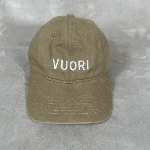 New Vuori Signal Golf Hat Beige FlexFit Tech One Ten 110 Snapback Unisex NWOT