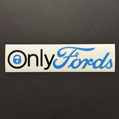 Only Fords Custom Car Show Sticker Decal for Ford Mustang SVT Bronco Shelby Fans