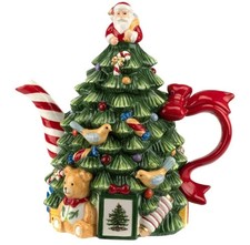 NIB Spode Christmas Tree Figural 250th Anniversary Teapot 27 oz Spode Coupon