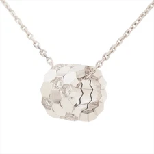 Chaumet Be My Love honeycomb diamond Necklace 750(WG) 4.6g