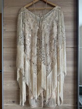 1920 Gatsby Flapper Dress – Art Deco Beaded Fringe – Great Gatsby Costume UK18