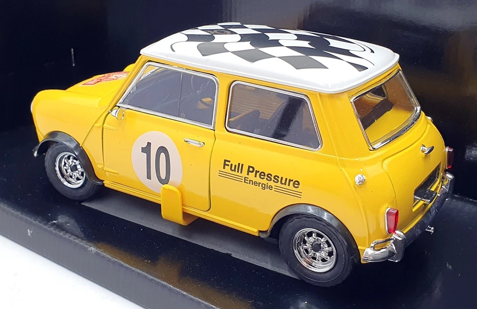 Solido escala 1/18 diecast 9001 - Mini Cooper S #10 presión completa - amarillo Foto 2 de 4