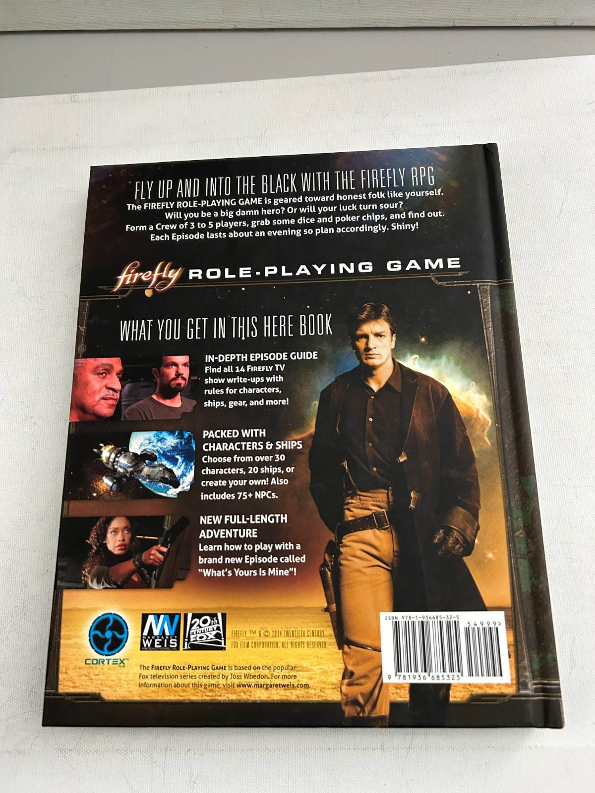Firefly Role-Playing Game Core Book Cortex Weis Publishing Excellent
