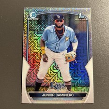 2023 Bowman Chrome Prospects 1st Junior Caminero #BCP-61 Mega Mojo Refractor(RC)