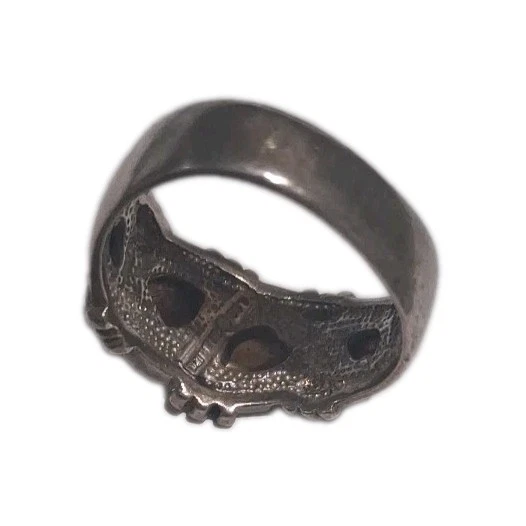 Black Hills Gold Sterling Silver 10k Grape Leaves Tri Color Band Ring RL Size 7 - Image 3 of 4