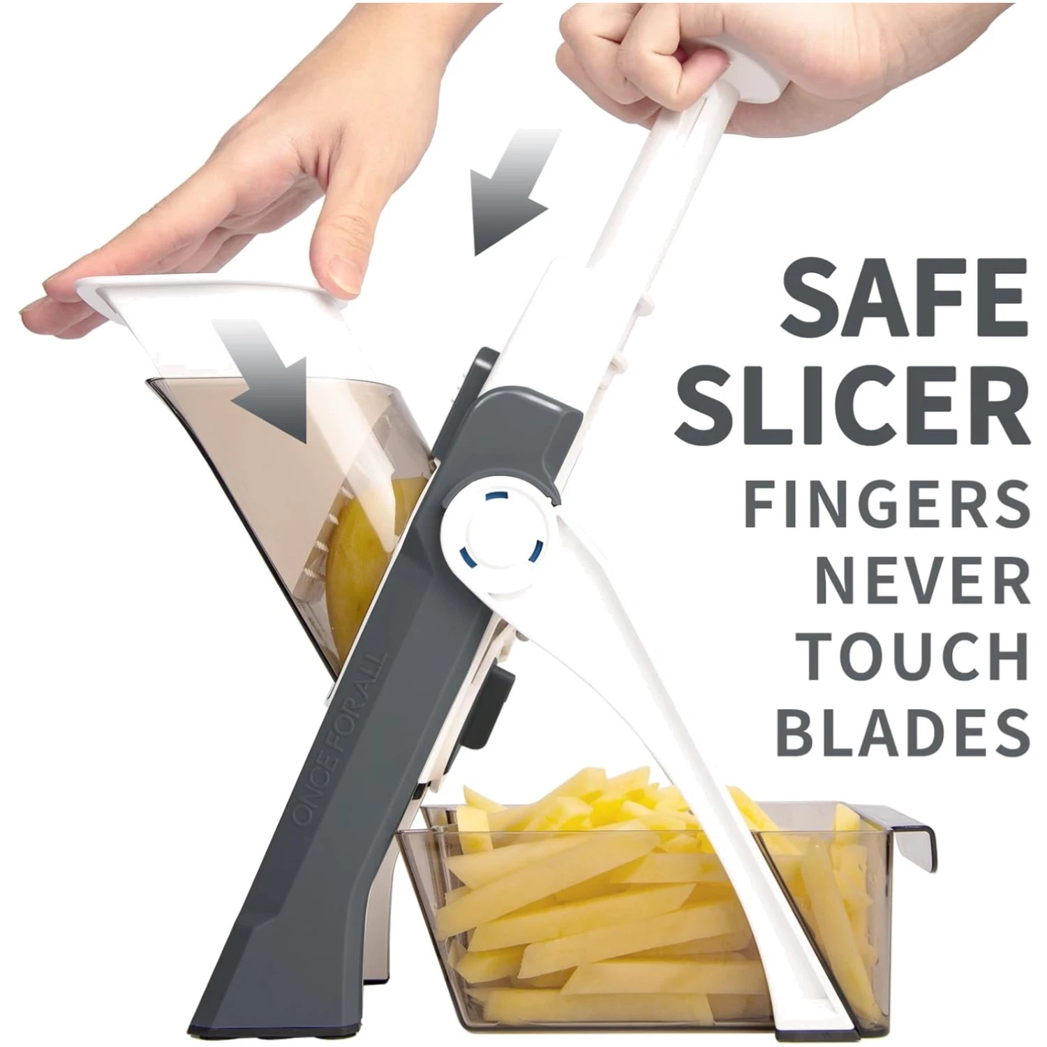 Adjustable Mandoline Slicer with 5 Blades - Fast Meal Prep