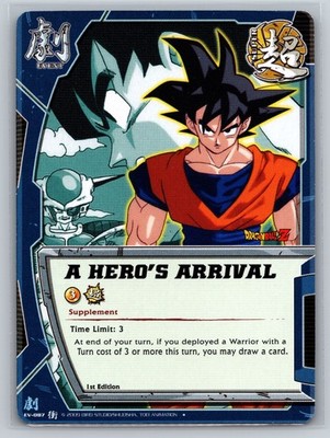 A Hero's Arrival EV-087 Dragon Ball Z CCG 1st Edition Super Event Card Bandai