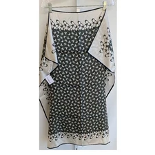 Coach Signature Silk Square Scarf - 35" x 35" Forest Green NWT