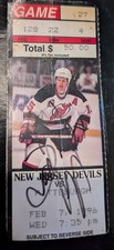 2/7/96 SCOTT NEIDERMEYER SIGNATURE NHL  TICKET STUB NJ DEVILS 