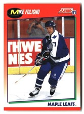 1991-92 Score Canadian English #248 Mike Foligno
