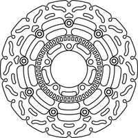 TRW Bremsscheibe Inklusive ABS (FüR: Kawasaki ER-6N ABS ER650CD 09-11 Vorne )