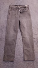 NEW Levis Jeans Womens 28x28 Wedgie Straight Premium Denim Button Fly Gray NWT