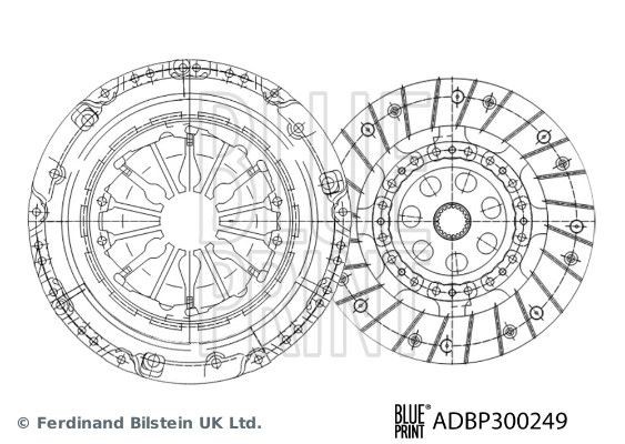Kit d'embrayage BLUE PRINT ADBP300249, fini le patinage sur RENAULT 01R