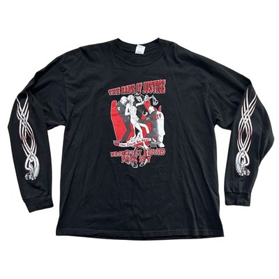 Vintage Hells Angles The R.I.C.O. Act The Rape of Justice Shirt Size XXL RARE