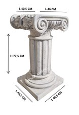 COLONNA CON CAPITELLO IONICO ALT  77,5 CM DA ESTERNO PER ARREDO GIARDINO ROBUSTA