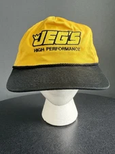 Jeg’s High Performance Black And Yellow Double Snapback Baseball Cap OSFA JEGS