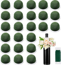 Tessco 12 Pcs Mini Floral Foam Holder round Floral Foam with Green Arrangement W