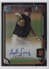 2015 Bowman Draft Asia Exclusive Black Refractor 17/35 Andrew Suarez Auto jc3