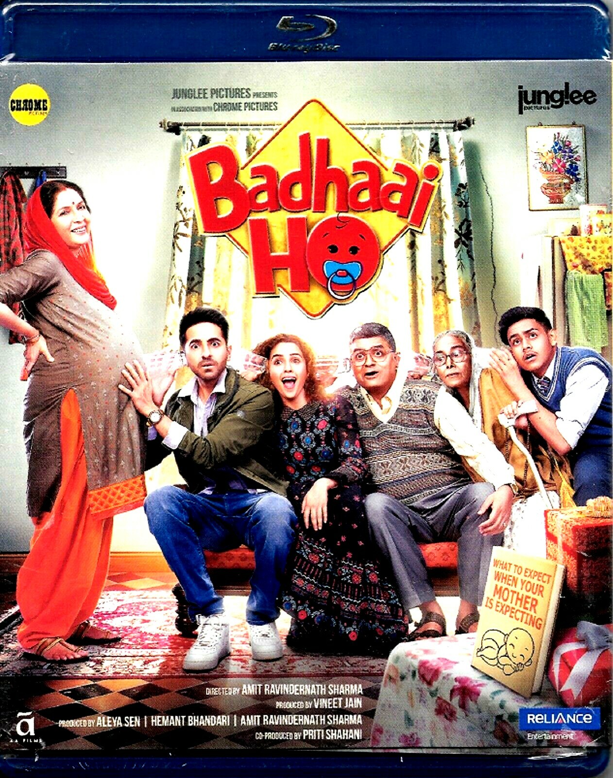 BADHAAI HO - AYUSHMANN KHURANA - BOLLYWOOD HINDI BLU RAY - ENGLISH SUBTITLES