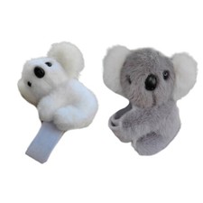 Colorful Koala Wristband Plush Stuffed Bracelet for Fashionable Individuals