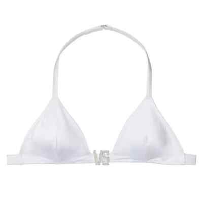 ☆Victoria's secret Shine Halter Bikiniホワイトビキニ☆ XS White Victoria's Secret VS Shine Hardware Halter Bikini