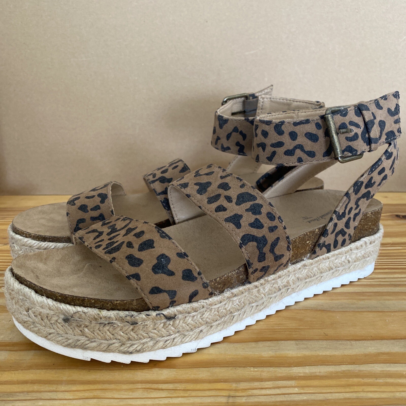 Universal Thread Agnes Leopard Print Espadrille S… - image 2