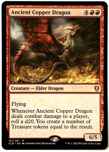 MTG Dragon of Mount Gulg - Ancient Copper Dragon (Showcase) Foil M