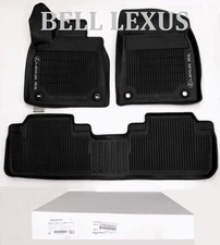 LEXUS OEM FACTORY ALL WEATHER FLOOR MAT LINER SET 2016-2022 RX350 & RX450H BLACK