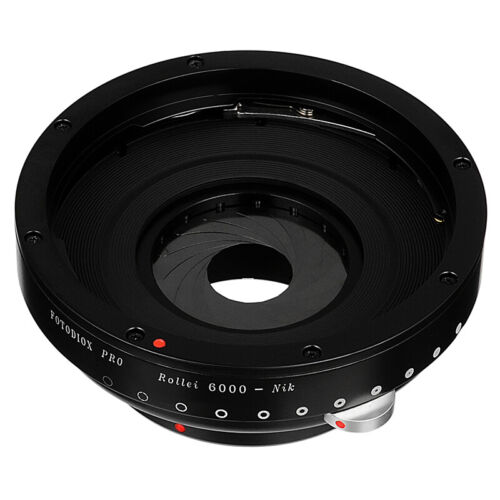 Fotodiox Pro Lens Adapter for Rollei 6000 Series Lenses to Nikon F-Mount Camera - Picture 2 of 7