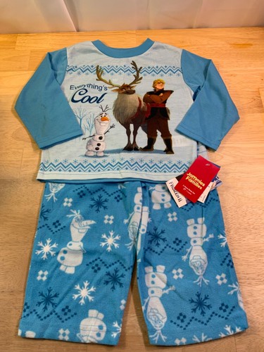 Neu Jungen/Kleinkind Disney Frozen 2 Winter Fuß PJ mit Olaf Gr. 24 Monate * - Bild 4 von 5