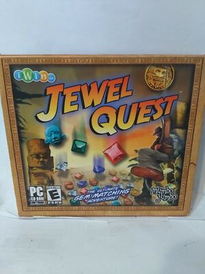 Video Game PC Computer Jewel Quest Original Puzzle Gem Matching Adventure