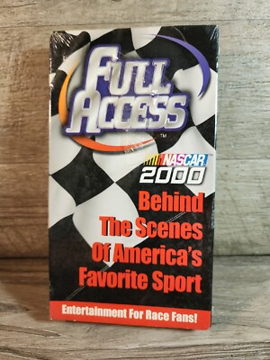 Full Access Nascar 2000 VHS VCR Video Tape Movie Volume 1 Behind The Scenes