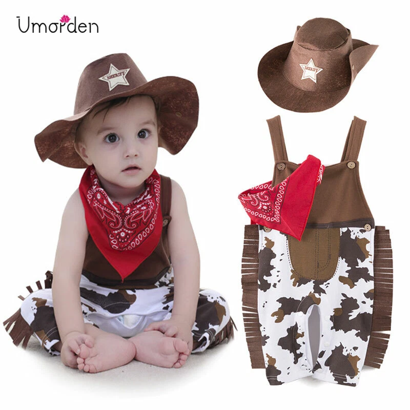 Set costume da sceriffo western cowboy neonato neonato