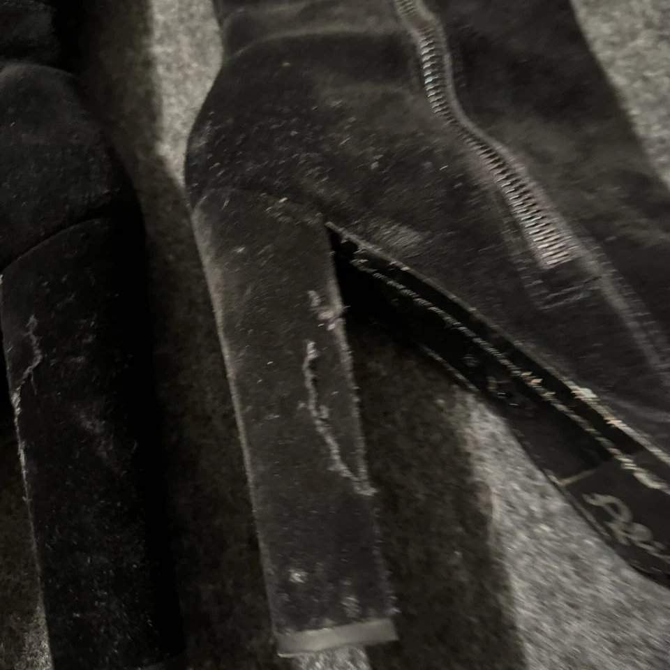 Alice & Olivia Sobre la Rodilla Negro Gamuza Plataforma Ultra Alto Sexy Botas 39/8 Foto 3 de 4